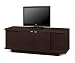 Dark Ash Wood TV Console Stand Storage Drawers Shelves - coaster 700671