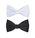White & Black Satin Bowtie Combo RS.220.00