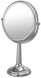 IMAGE OF Mirror Image 89774 Tapered Stem Vanity Mirror with Brushed Nickel Frame, 9.75-Inch