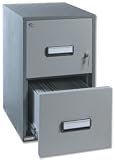 Secureline Fire-resistant Filing Cabinet A4 2-Drawer W531xD635xH745mm Light Grey Ref 25inch 2 Drw