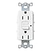 Lutron SCR-15-GFTR-SW Satin Colors 15A GFTR Electrical Socket Receptacle, Snow