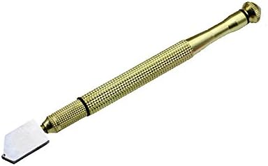 Zendoo Professional Heavy Duty Metal Antislip Handle Steel Blade Oil Feed Glass Cutter Tool