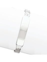 Sterling Silver with ID Plate Bangle