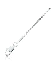 1 mm, Sterling Silver Snake Chain - 16 inch