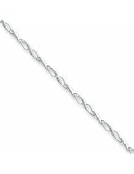 Genuine 14K White Gold White Gold Diamond Bracelet 5 Grams Of Gold 100% Satisfaction Guaranteed.