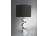 Nambe Kurv Table Lamp, 21-Inch High, Metal Alloy Mirror Polish