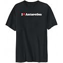 T-Shirt Mens Black " I LOVE Antarctica " Countries