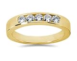0.60 CTW Men's Diamond Ring in 18K Yellow Gold