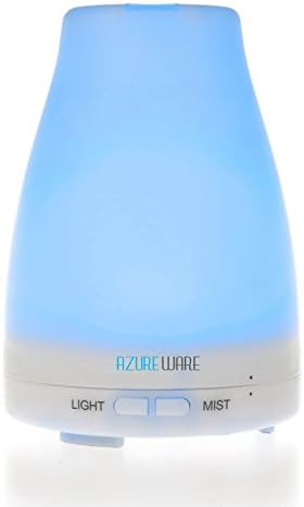 Essential Oil Diffuser for Aromatherapy - 120 ml Premium Portable Aroma Cool Mist Ultrasonic Humidifier with changing Colored LED Lights, Waterless Auto Shut-off and Adjustable Mist mode