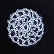 Light Blue Hair Net Crocheted Hair Bun Cover- MINI