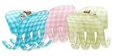 France Luxe Small Gallery Pinch Clip - Gingham