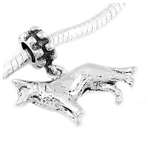 sterling silver german shepherd necklace