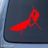PRAYING MANTIS - Insect Bug - Car, Truck, Notebook, Vinyl Decal Sticker #1180 | Vinyl Color: Red