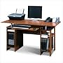 Bestar In Style Home Office Wood Computer Desk in Copper Cherry