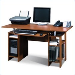 Bestar In Style Home Office Wood Computer Desk in Copper Cherry