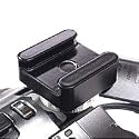 Adorama Canon Mini Advanced Accessory Shoe to Universal Shoe Adapter (FLAT TYPE) - Black
