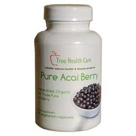 Acai Berry 700mg (2100mg daily) 120 Vegetarian Capsules - Pure Freeze Dried Acai - SAME DAY SHIPPING