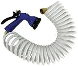 Whitecap Coiled Hose W/Noz 50' Wht
