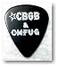 CBGB & OMFUG Black Collectable Guitar Pick - HEAVY - Black