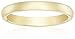 Amazon Collection Classic Fit 10K Plain Wedding Band, 2mm