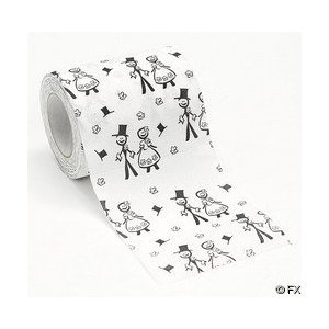 One Roll of Wedding Print Toilet Paper