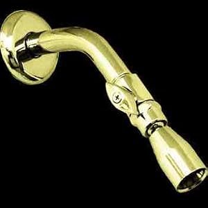 Showerheads Gold Solid Brass, Shower Head 3 Spray Settings