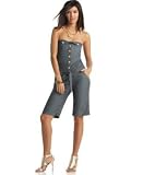 Apple Bottoms - Apple Bottoms Strapless Denim Romper