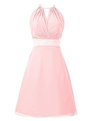 A-line Chiffon Knee Length Bridesmaid Dress/Party Dress 