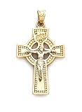 14k Celtic Crucifix Pendant - JewelryWeb