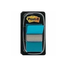 3M Post-it Index Flags, repositional 25mm index tab tape dispenser, bright blue, EACH