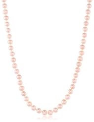 14k Yellow Gold Pink Potato Freshwater Cultured Pearl Strand Necklace, 18"