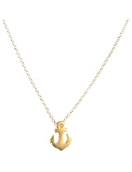 Dogeared Friendship Anchor Reminder Boxed Necklace (Gold Dipped)