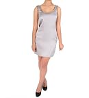 A & Co. Embellished Satin Dress in Grey