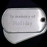 In memory of Holiday Stainless Steel Dog Tag 31OwLa7oECL. SL160 In memory of Holiday Stainless Steel Dog Tag