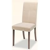 Set of 2 Microfiber Parson Dining Chairs by AtHomeMart