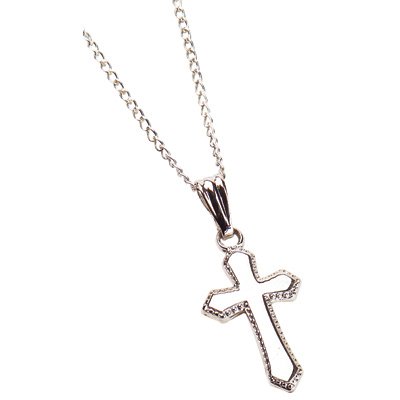 Baby's First Cross Necklace - Sterling Silver