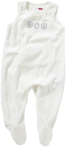NAME IT Unisex - Baby Strampler UNNE NB VELOUR SUIT WF 112, Gr. 62, Elfenbein (BONE) Preisvergleich