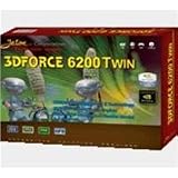 Jaton 3DForce6200Twin nVidia Geforce 6200 Dual VGAs 256MB DDR AGP 8X 10 300 Video Card