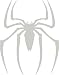 Search : Spiderman Movie Logo Decal Sticker - Size:7.0 x 5.8 inches - Color:Light Grey