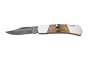 Bear and Son 3 1/2" Genuine India Stag Bone Damascus Steel Lockback