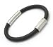 Unique Men's Mens Rubber and Steel bracelet UN B-14