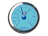 Produkt-Bild: FK Zusatzinstrument Serie 4 Ladedruck-Instrument (Ma&szlig;einheit in bar) Glas klar Plasma blau Durchmesser: 52 mm