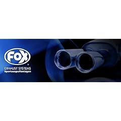 FOX Endrohre Duplex rechts/links passend auf den originalen Endschalld�mpfer 1x100 Typ 16 Volvo XC60