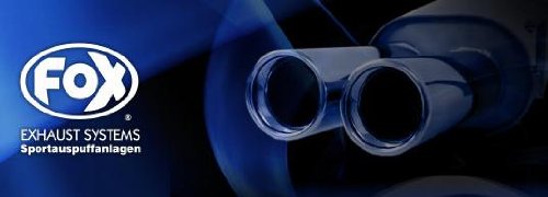 FOX Endschalldämpfer quer Duplex