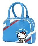 Hello Kitty 1980 Hello Kitty Playing Tennis Blue Bowler Bag