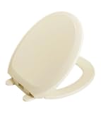 St. Thomas Creations 9400.480.02 Round Plastic Silent Close Toilet Seat, Bone Finish