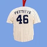 SEMI BAS-RELIEF ANDY PETTITTE #46 NEW YORK YANKEES PLAYER JERSEY ORNAMENT - Christmas Ornament