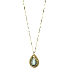 Dana Kellin Inside Detail Fluorite Small Drop Pendant, 17-17.