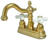 Kingston Brass KS1602PX 4 Center Set Lavatory Faucet With Metal Pop Up Drain & Porcelain Cross Hand 31OwyADt4XL. SL160 Kingston Brass KS1602PX 4 Center Set Lavatory Faucet With Metal Pop Up Drain & Porcelain Cross Hand