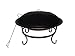 Outdoor Living : 29" Round Steel Fire Pit in Black Finish